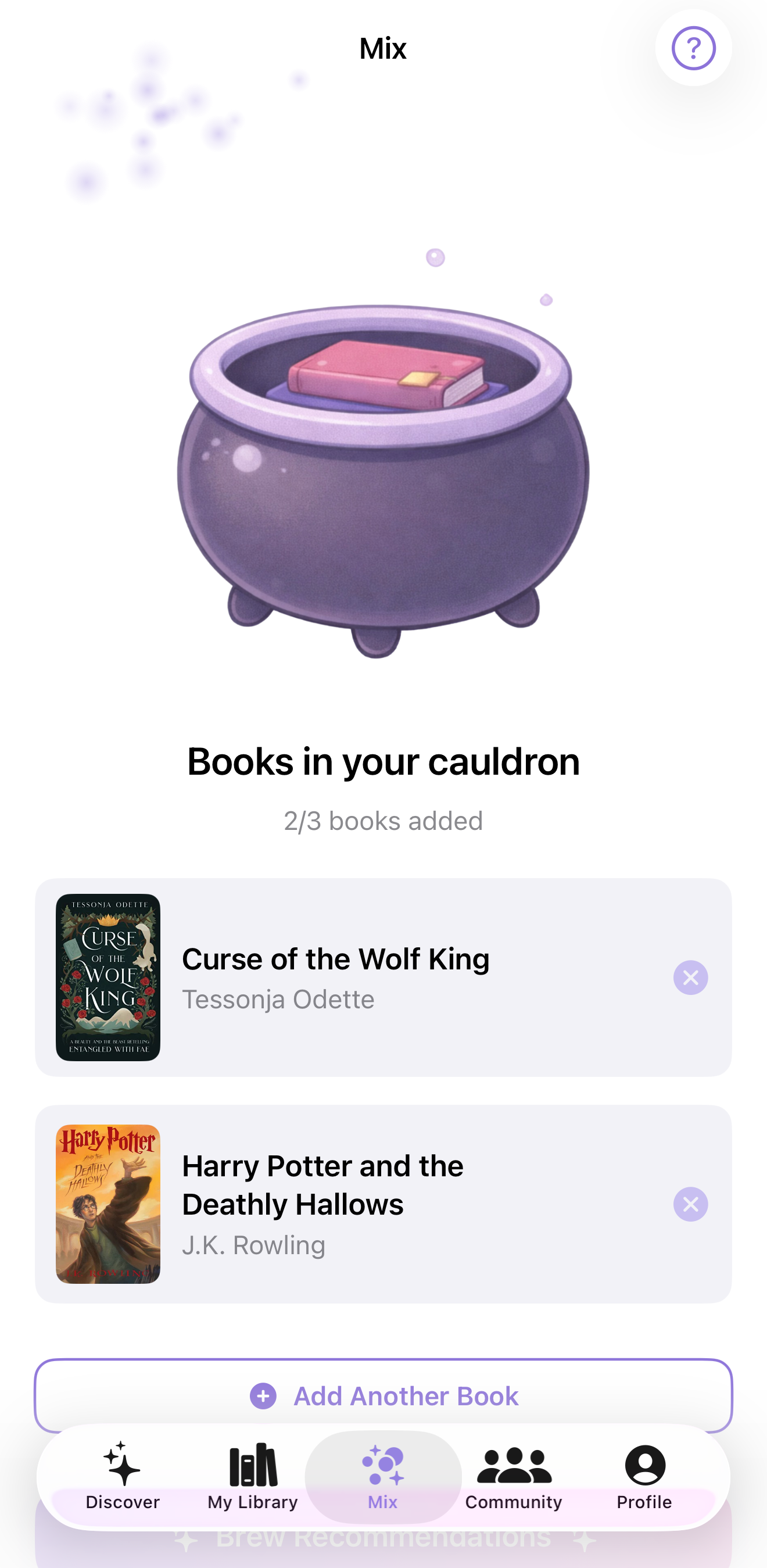 The Cauldron — mix books and brew new recommendations